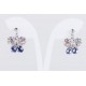 Pendiente Mariposa Swarovski Cristal Lavanda