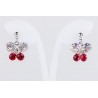Pendiente Mariposa Swarovski Cristal Indian Pink