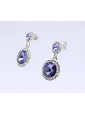 Pendiente Swarovski Cristal Lila