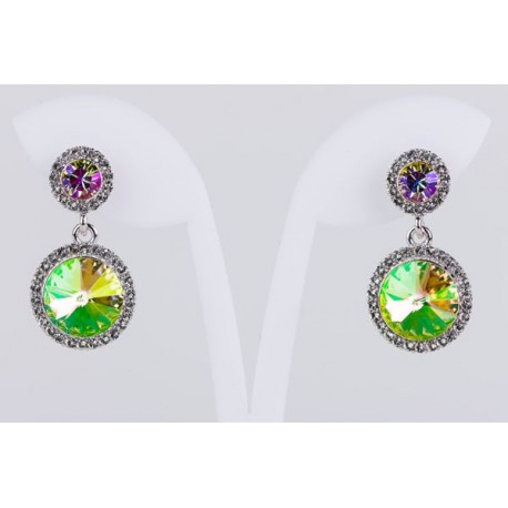 Pendiente Swarovski Cristal Luminus Green