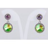 Pendiente Swarovski Cristal Luminus Green