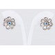 Pendiente Flor + Swarovski Cristal