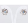 Pendiente Flor + Swarovski Cristal