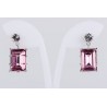 Pendiente Swarovski Cristal Light Amatist