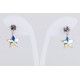 Pendiente Estrella + Swarovski Cristal aurora Boreal