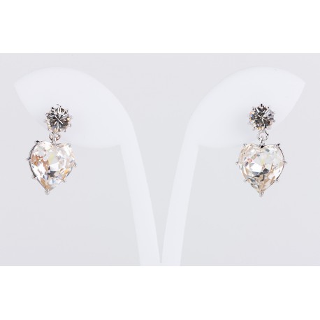 Pendiente Corazón + Swarovski Cristal