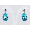 Pendiente Swarovski Cristal Turquesa