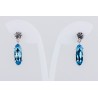 Pendiente Swarovski Cristal celeste