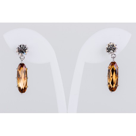 Pendiente Swarovski Cristal G/Shadow