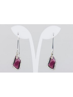 Pendiente Swarovski Cristal Amatista