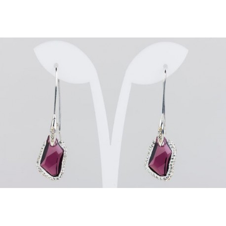 Pendiente Swarovski Cristal Amatista