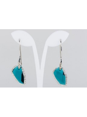 Pendiente Swarovski Cristal Turquesa