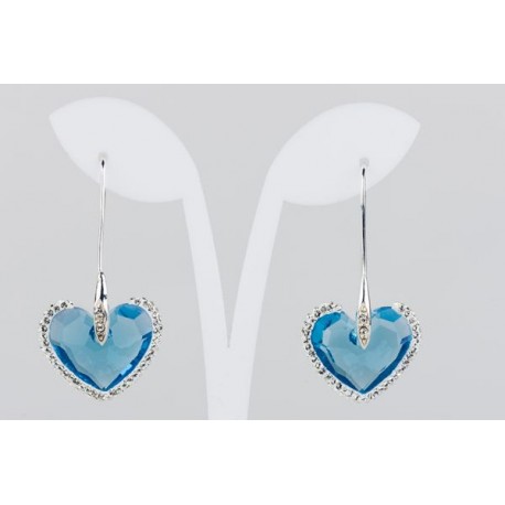 Pendiente Swarovski Cristal Aquamarina