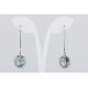 Pendiente Swarovski Cristal Silver Shade