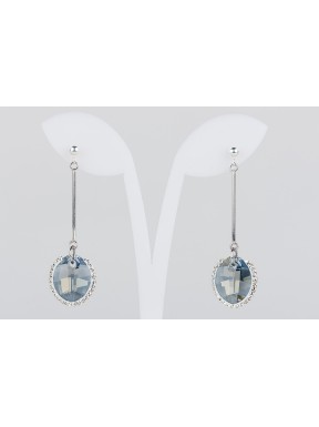 Pendiente Swarovski Cristal Silver Shade