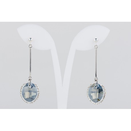 Pendiente Swarovski Cristal Silver Shade