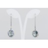 Pendiente Swarovski Cristal Silver Shade
