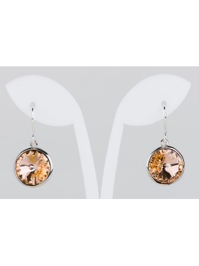 Pendiente Swarovski Cristal Light Peach