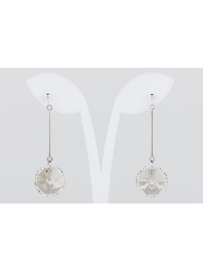 Pendiente Swarovski Cristal Silver Shade