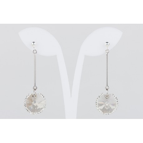 Pendiente Swarovski Cristal Silver Shade