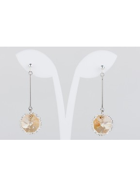 Pendiente Swarovski Cristal Light Topaz