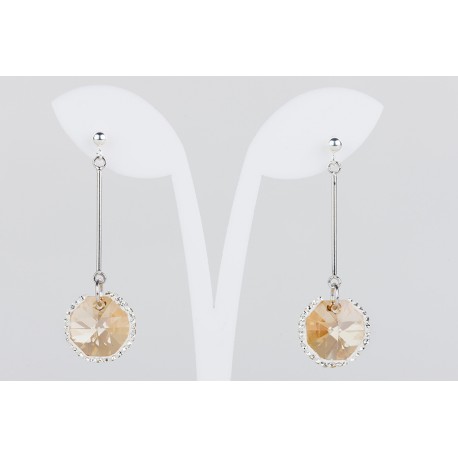 Pendiente Swarovski Cristal Light Topaz