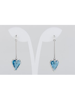 Pendiente Swarovski Cristal Aquamarina