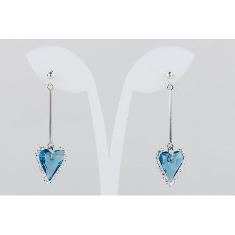 Pendiente Swarovski Cristal Aquamarina