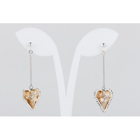 Pendiente Swarovski Cristal Light Topaz