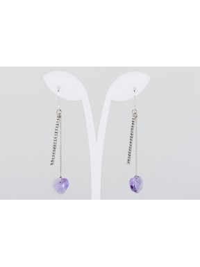 Pendiente Swarovski Cristal Amatista