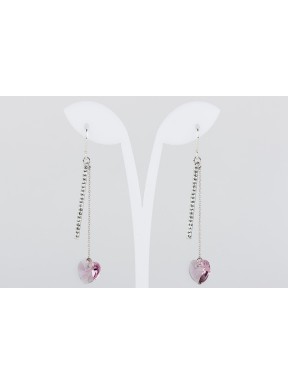 Pendiente Swarovski Cristal Light Amatist