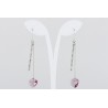 Pendiente Swarovski Cristal Light Amatist