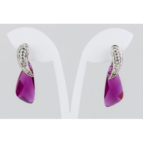 Pendiente Swarovski Cristal Fucsia