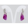 Pendiente Swarovski Cristal Fucsia