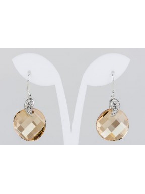 Pendiente Swarovski Cristal Light Topaz