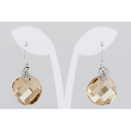 Pendiente Swarovski Cristal Light Topaz