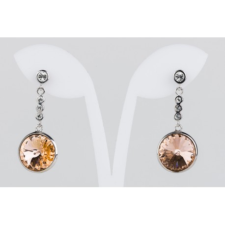 Pendiente Swarovski Cristal Light Topaz