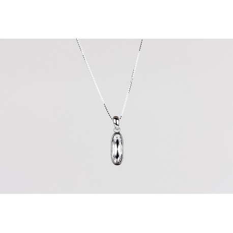Cadena Plata + Colgante Swarovski Cristal