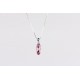 Cadena Plata + Colgante Swarovski Cristal Light Rose
