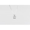 Cadena Plata + Colgante Swarovski Mariposa Cristal