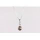 Cadena Plata + Colgante Swarovski Cristal Black Diamond