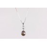 Cadena Plata + Colgante Swarovski Cristal Black Diamond