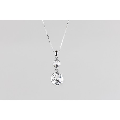 Cadena Plata + Colgante Swarovski Cristal