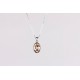 Cadena Plata + Colgante Swarovski Cristal Black Shadow