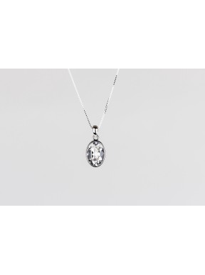 Cadena Plata + Colgante Swarovski Cristal