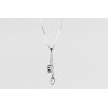 Cadena Plata + Colgante Swarovski Cristal