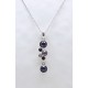 Cadena Plata + Colgante Swarovski Tonos Lilas