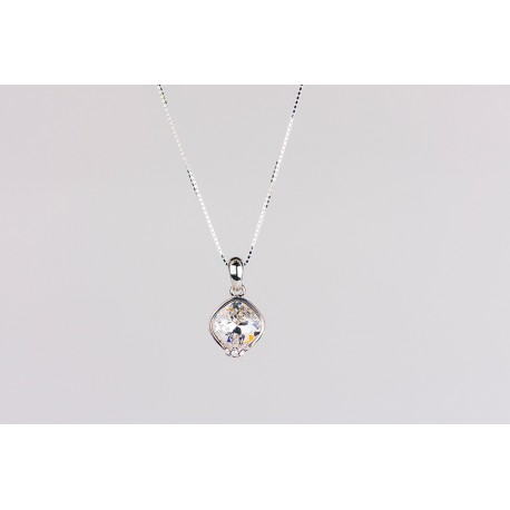 Cadena Plata + Colgante Swarovski Cristal