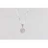 Cadena Plata + Colgante Swarovski Bola 12MM.