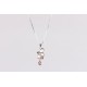 Cadena Plata + Colgante Swarovski Vintage Rose